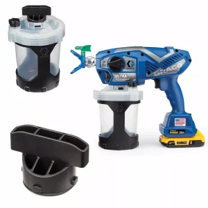 Graco 17M366 Pulverizator de vopsea ultraportabil cu acumulator incl. set pahare 1L complet cu capac de inchidere si capac de inchidere pentru set de cani