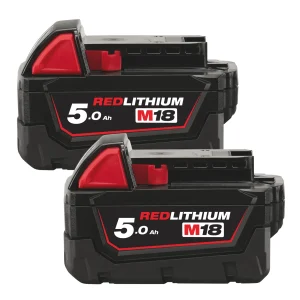 Baterie Li-Ion Milwaukee M18 B5 Duopack 18V - 5.0Ah