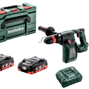 Set ciocan combinat fara fir Metabo KH 18 LTX BL 24 Q 18V Li-ion (2x4.0Ah baterie LiHD) in Metabox
