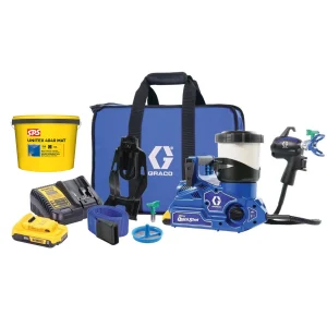 Pulverizator de vopsea Graco 20B476 Airless Ultra Quickshot incl. SPS Unitex 4040 Ral 9010 - 10L